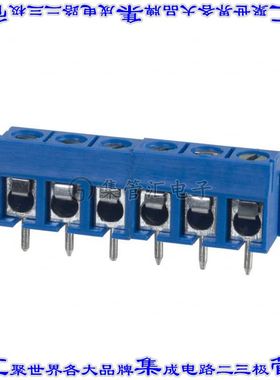 OSTTC062162 线对板连接器6POS接线端子5.08mm通孔水平带板