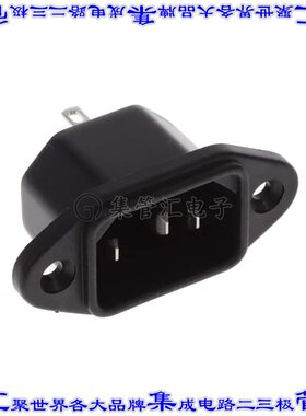 6162.0049 电源接入连接器3POS插座公型片状插脚IEC320-C14面板安