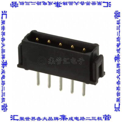 M80-8790522 针座连接器5POS接头2mm公形插针通孔直针镀金