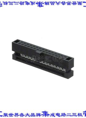FFSD-15-01-N 矩形连接器30POS插座2排1.27mm母插口黑色IDC镀金自