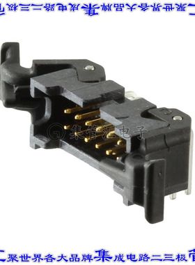 45212-520230 针座连接器12POS接头2排1.27mm公形插针通孔直角镀