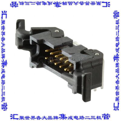 45212-520230 针座连接器12POS接头2排1.27mm公形插针通孔直角镀