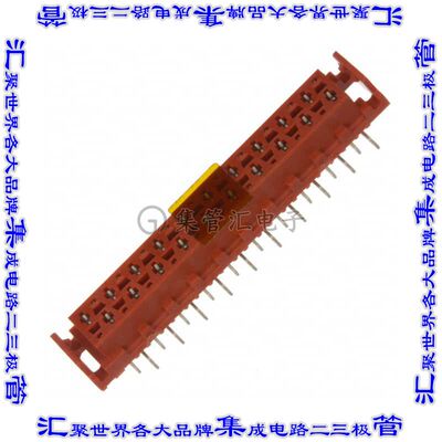 9-338069-0 针座连接器20POS插座2排2.54mm叉状表贴SMD锡