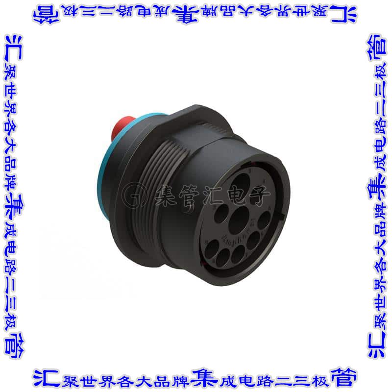 AHDP04-24-91PR16-SRA 圆形连接器9POS插座外壳用于公插针黑色面