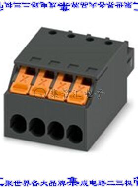 1464107 端子块连接器4POS插头母插口3.5mm黑色自由悬挂