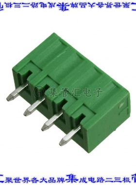 OSTOQ043250 端子块连接器4POS接头公引脚带罩3.81mm垂直焊接