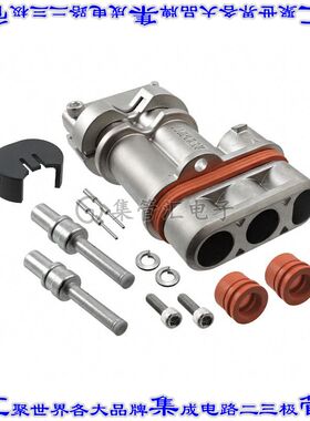 EP223511 矩形连接器4(2+2电源)插头公引脚压接镍自由悬挂