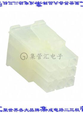 172340-1 矩形连接器外壳9POS插头3排4.14mm天然色自由悬挂