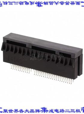 GWE32DHRN-T941 卡边缘连接器64POS母头2排1mm黑色镀金