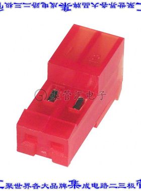 3-641534-2 矩形连接器2POS插座2.54mm母插口红色IDC锡自由悬挂直