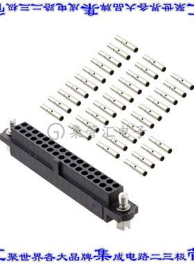 M80-4603442 矩形连接器34POS插座2排2mm母插口黑色压接镀金自由
