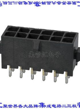 4-794680-2 针座连接器12POS接头2排3mm公形插针通孔直针锡