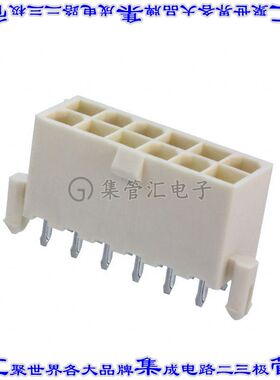 1-2029265-2 针座连接器12POS接头2排4.2mm公形插针通孔直针锡