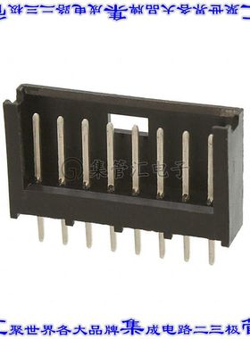 280373-2 针座连接器8POS接头2.54mm公形插针通孔直针镀金