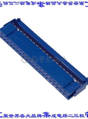 CWR-220-40-0203 矩形连接器40POS插座2排2.54mm母插口蓝色IDC锡