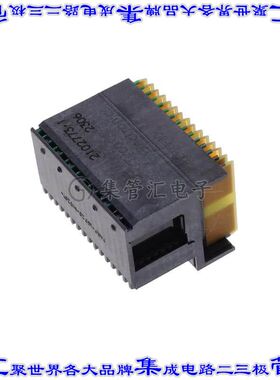 2102773-1 背板连接器112POS插头公型片状插脚7排1.8mm板边缘通孔