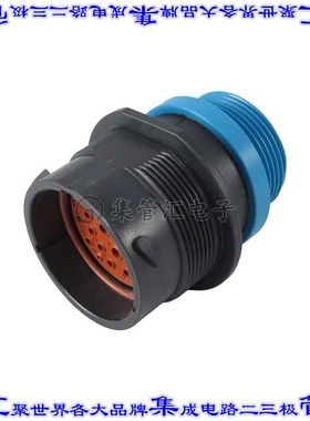 HDP24-24-29PE-L015 圆形连接器29POS插座外壳用于公插针黑色面板