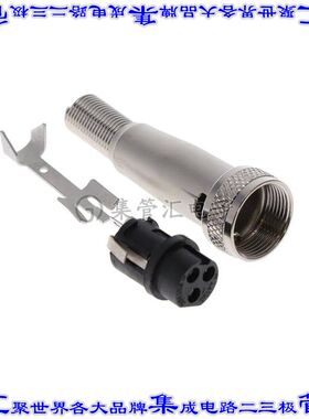 SL403FX 圆形连接器3POS插头母插口焊接孔眼银自由悬挂