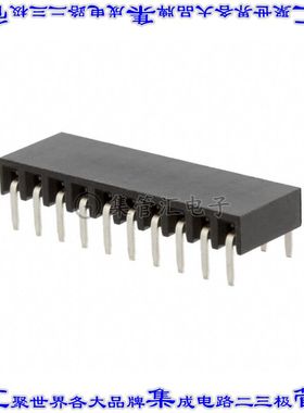 M20-7891046 针座连接器10POS插座2.54mm母形插口通孔直角锡