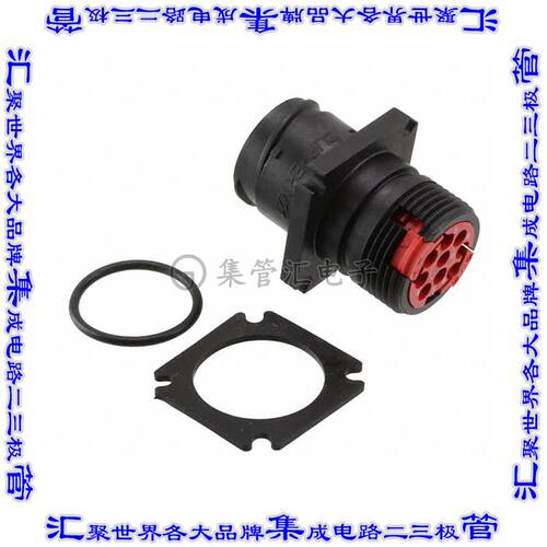 CL1M2102 圆形连接器9POS插座外壳用于公插针黑色面板安装