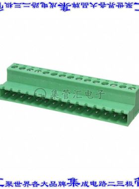 1786307 端子块连接器15POS插头公引脚5.08mm绿色自由悬挂