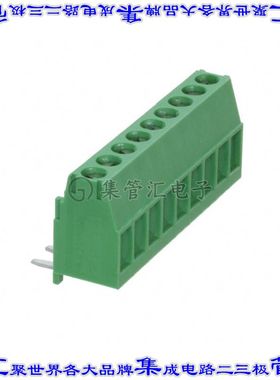 284414-9 线对板连接器9POS接线端子3.5mm通孔垂直带板