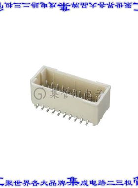 M40-3021046R 针座连接器20POS接头2排1mm公形插针表贴SMD锡