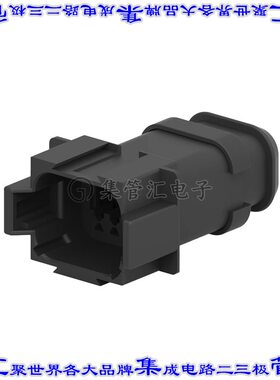 DT04-08PA-CE09 矩形连接器外壳8POS插座2排9.12mm公形引脚黑色自