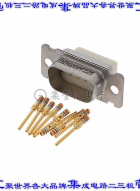 DEMAM-9P-F225 连接器9POS插头公引脚2排D-Sub面板安装