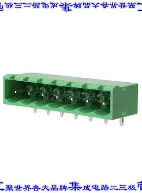 OSTOQ075451 端子块连接器7POS接头公引脚带罩5.08mm90DEG焊接