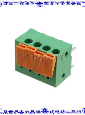 HA0471500000G 线对板连接器4POS接线端子3.81mm通孔水平带板