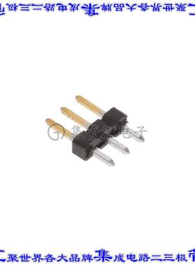 2355186-3 针座连接器3POS分离式2mm公形插针通孔直针镀金