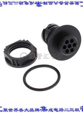 APD-1CP7 圆形连接器7POS插座外壳用于公插针黑色面板安装