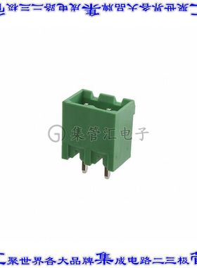EBPA-02-C-C 端子块连接器2POS接头公引脚带罩5mm绿色垂直通孔