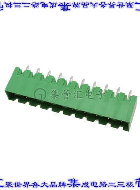 OSTOQ107150 端子块连接器10POS接头公引脚带罩5mm垂直焊接