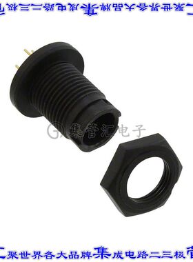 EN2P5M26P 圆形连接器5POS插座公形引脚焊接镀金面板安装通孔