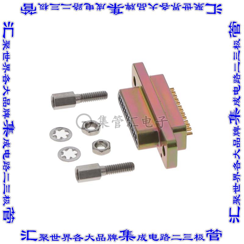 MDM-25PSM7 连接器25POS插头公引脚2排D-TYPE型面板安装