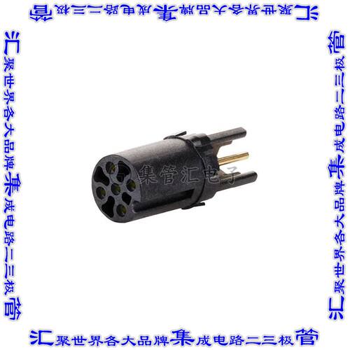MMT060A815-0001 圆形连接器5POS插件母插口焊接镀金通孔