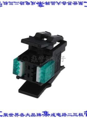 37306-2124-0M0 FL 矩形连接器6POS插口2排2mm母插口黑色IDC镀金