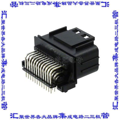 MX23A36NF1 针座连接器36POS接头2排2.5mm公形插针通孔直角锡