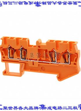 3037423 端子块连接器4POS馈通式5.2mm橙色12-28AWG