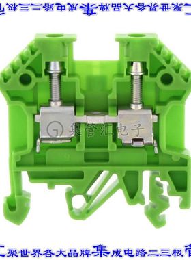 1001.1 端子块连接器2POS馈通式6.0mm绿色10-22AWG