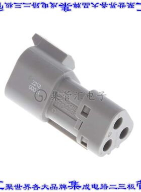 IT04-3P-000-N 矩形连接器外壳3POS插座2排公形引脚灰色自由悬挂