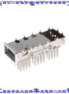 1551892-3 插拔式连接器机架ZQSFP+通孔直角压配