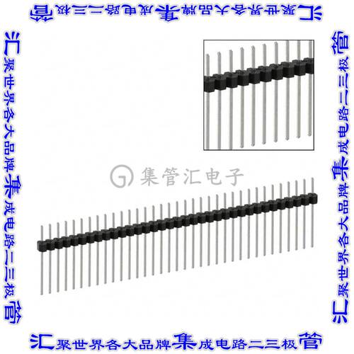 PEC36SAHN 针座连接器36POS分离式2.54mm公形插针通孔直针锡