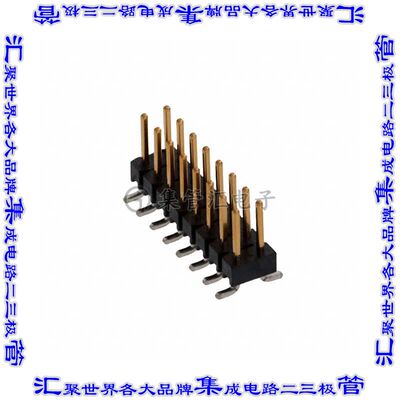 146130-7 针座连接器16POS分离式2排2.54mm公形插针表贴SMD镀金