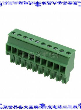 OSTTS10315A 端子块连接器10POS插头母插口3.81mm绿色自由悬挂