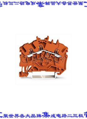 2202-6302 端子块连接器3POS馈通式5.2mm橙色12-22AWG