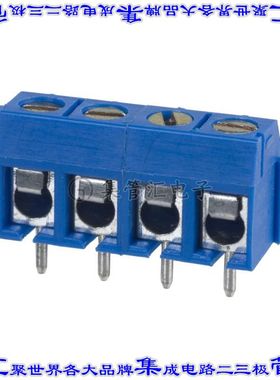 OSTTC040162 线对板连接器4POS接线端子5mm通孔水平带板