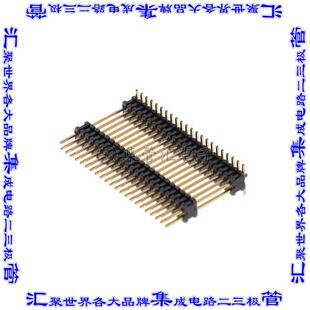 500 140 连接器44POS针座间隔柱2排1.27mm表面贴